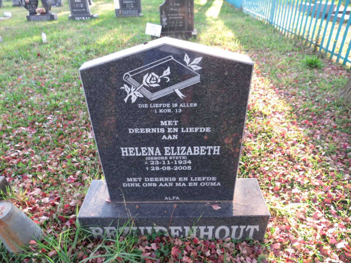 BEZUIDENHOUT Helena Elizabeth nee STEYN 1934-2005