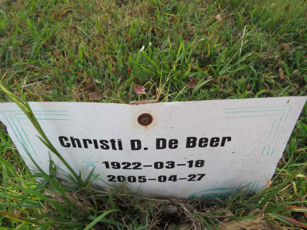 BEER Christi D., de 1922-2005