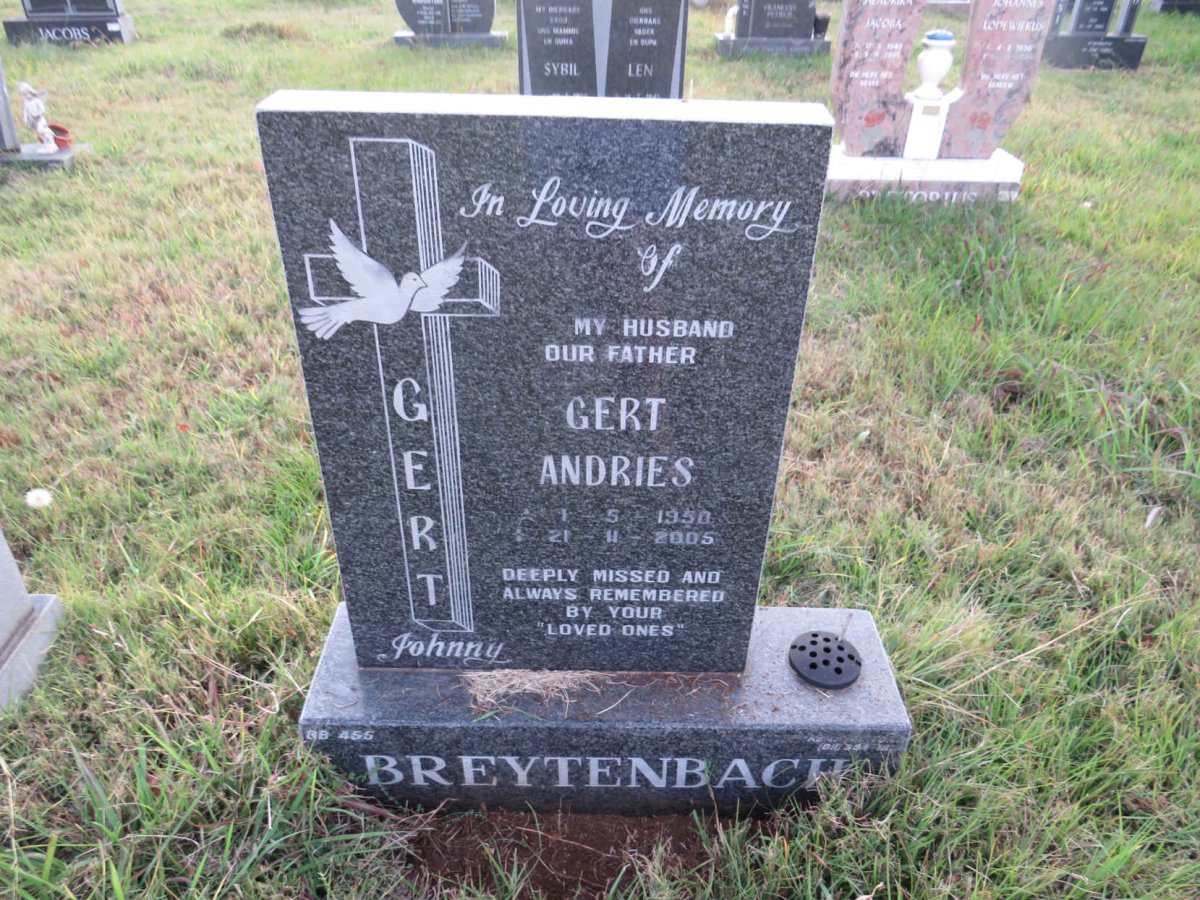 BREYTENBACH Gert Andries 1950-2005