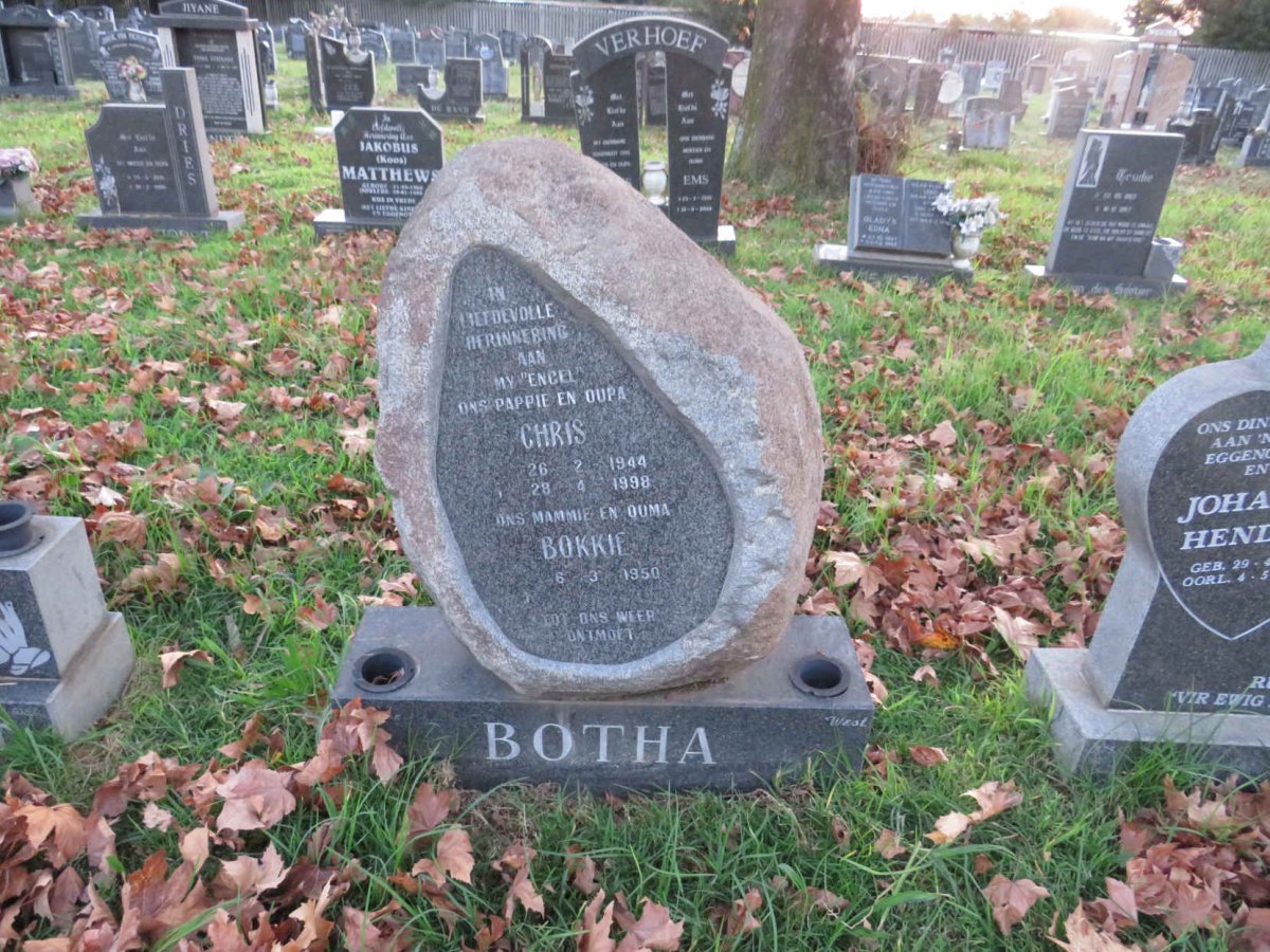 BOTHA Chris 1944-1998 & Bokkie 1950-