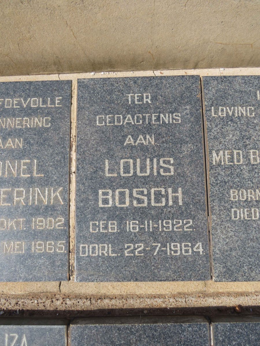 BOSCH Louis 1922-1964