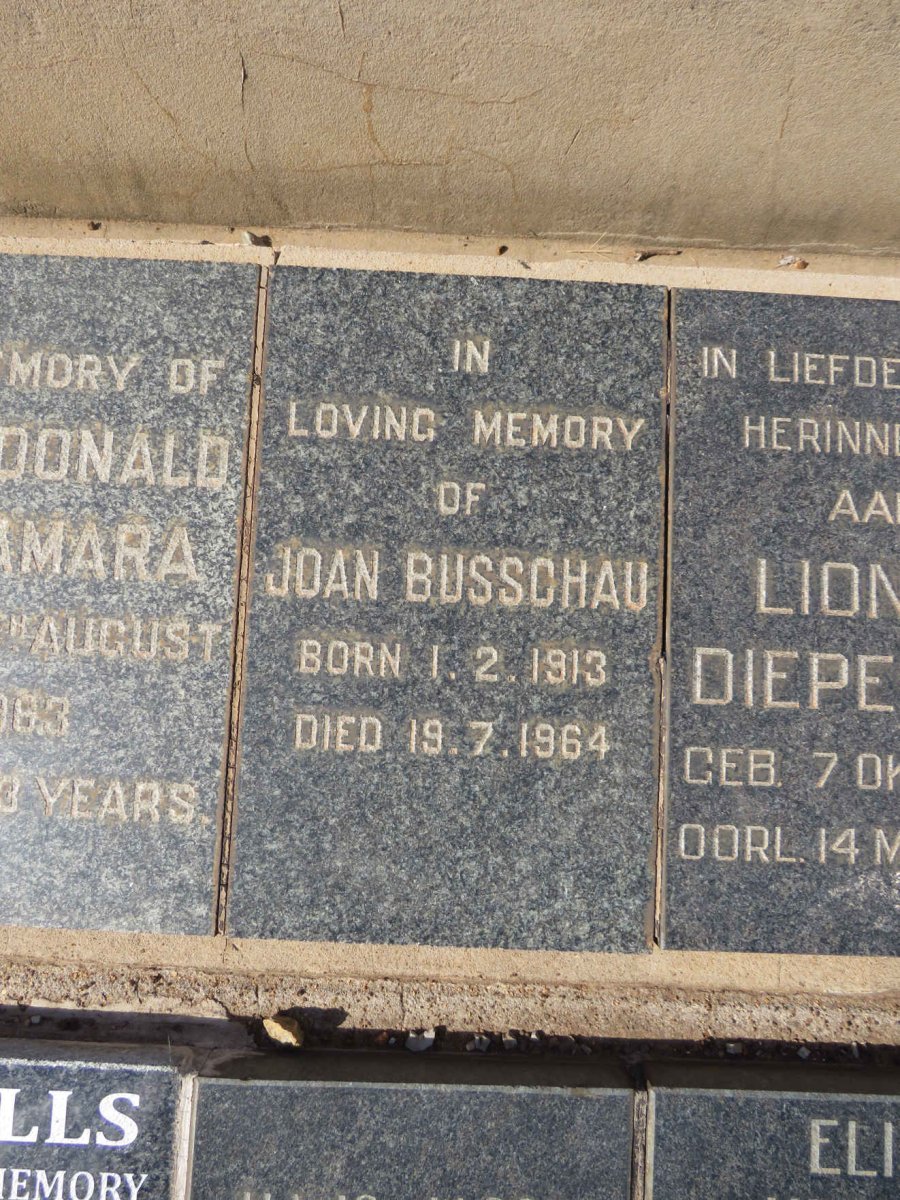 BUSSCHAU Joan 1913-1964