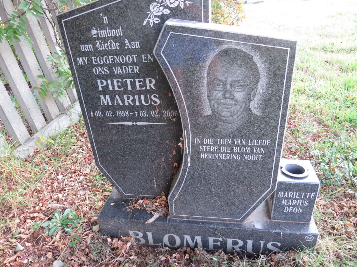 BLOMERUS Pieter Marius 1958-2006