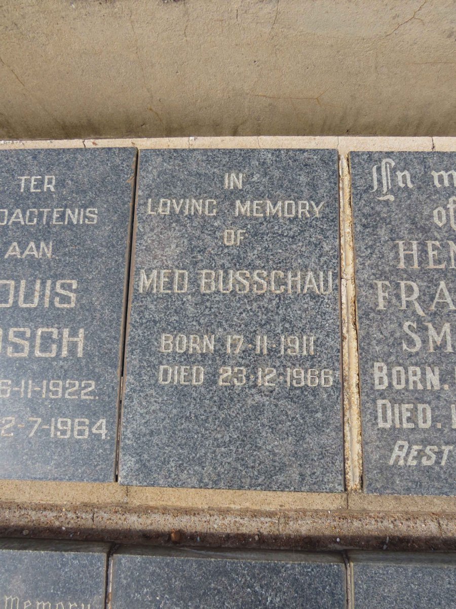BUSSCHAU Med 1911-1966