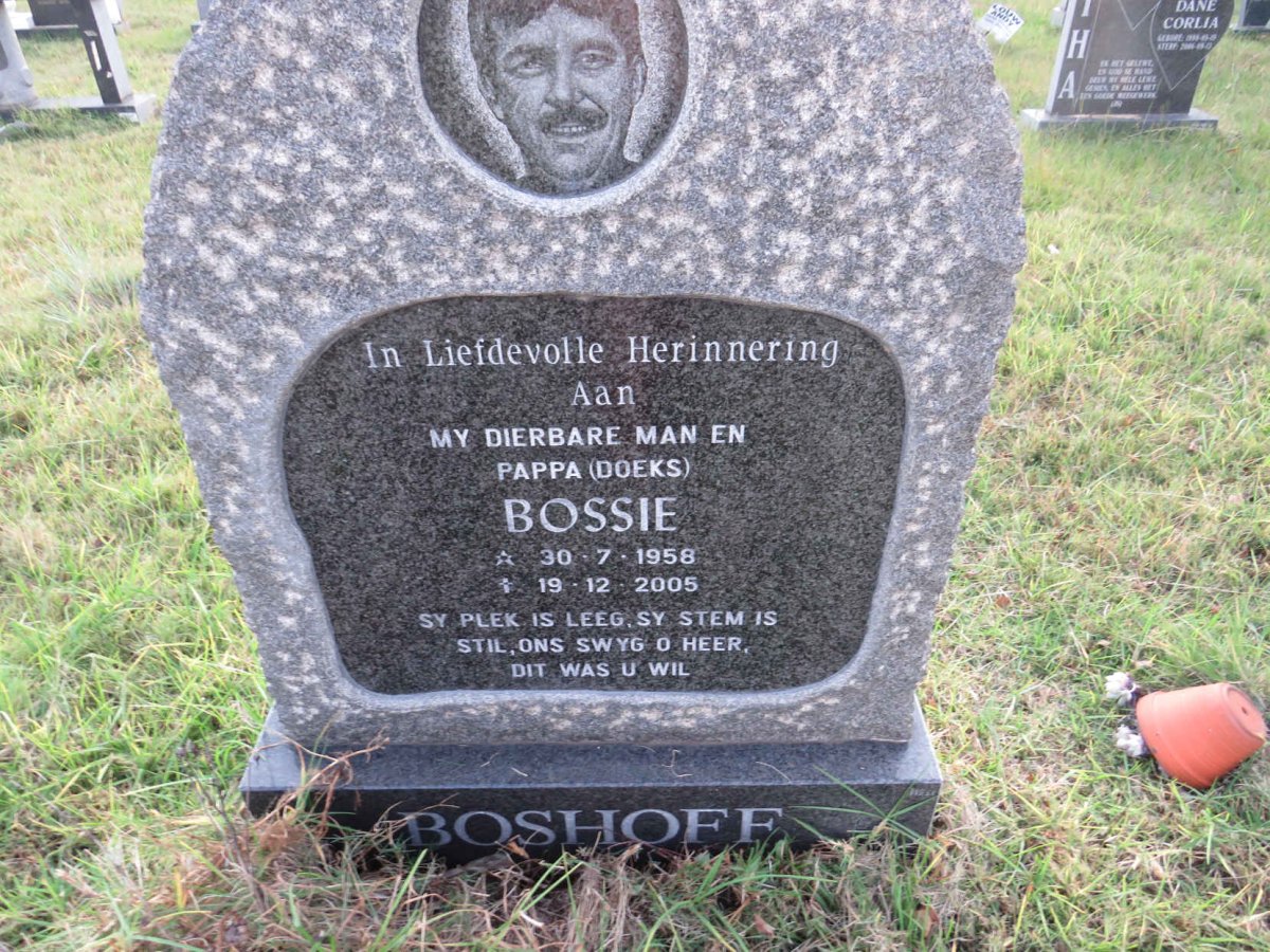 BOSHOFF Bossie 1958-2005