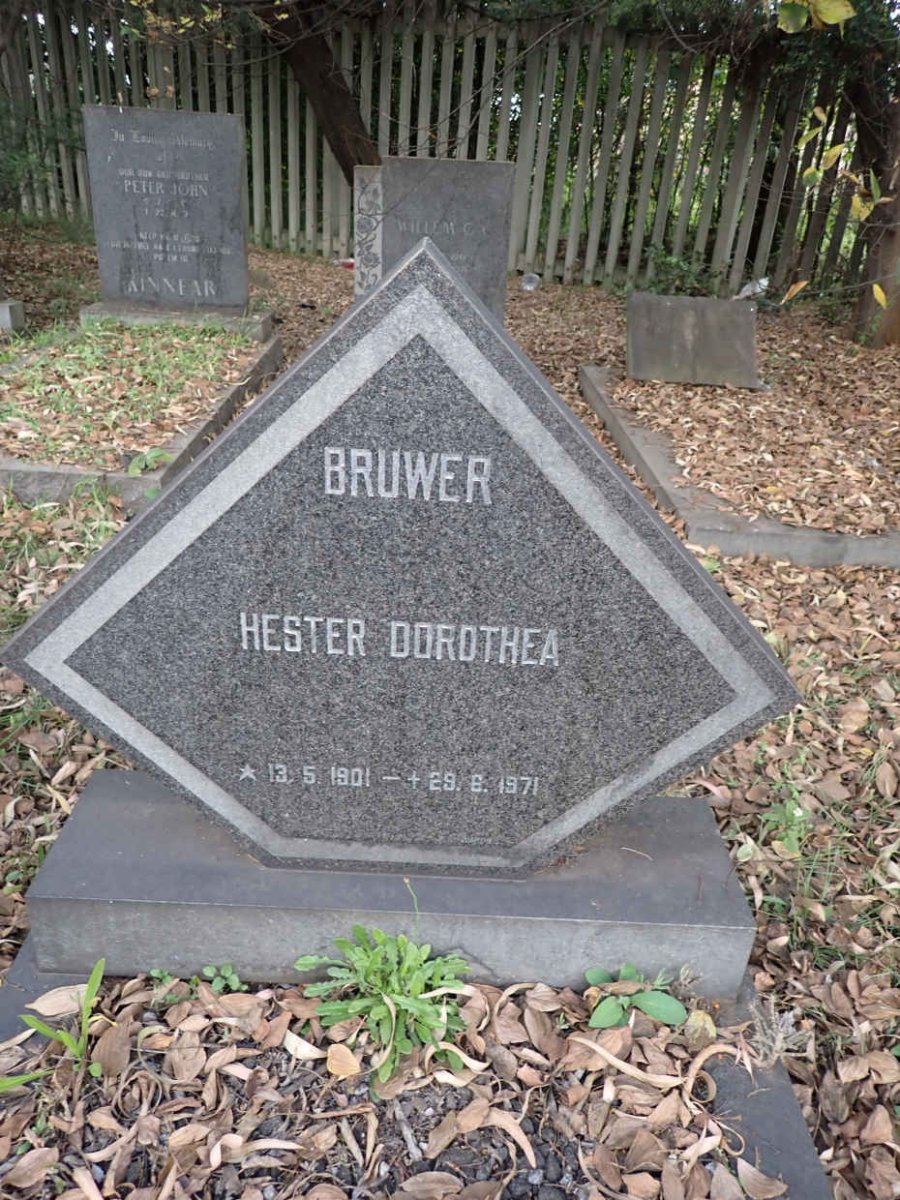 BRUWER Hester Dorothea 1901-1971