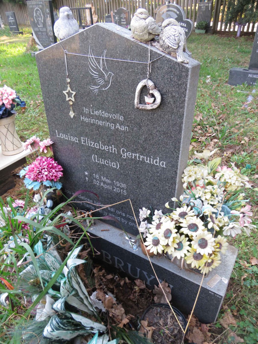 BRUYN Louisa Elizabeth Gertruida, de 1936-2015