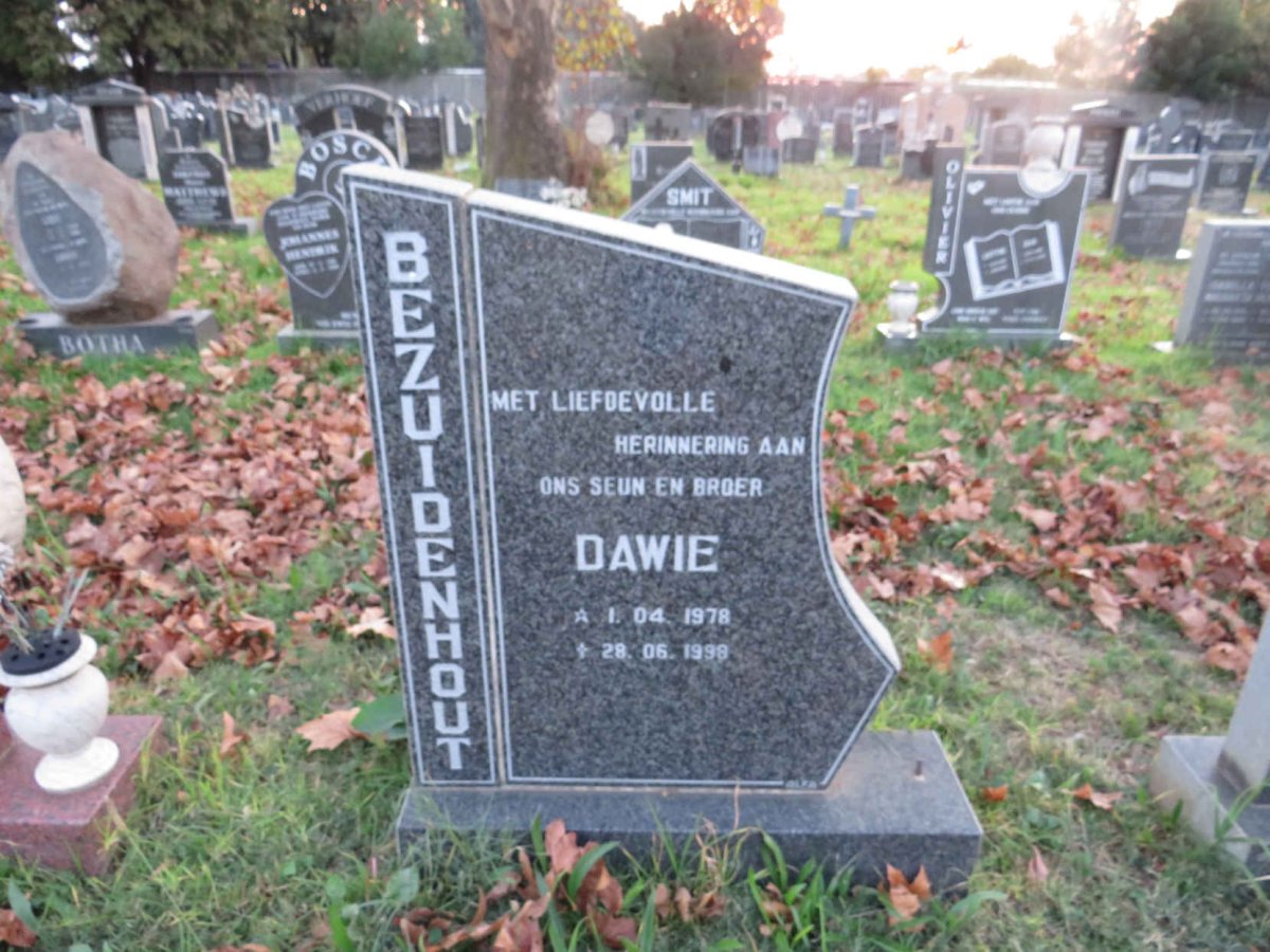 BEZUIDENHOUT Dawie 1978-1998