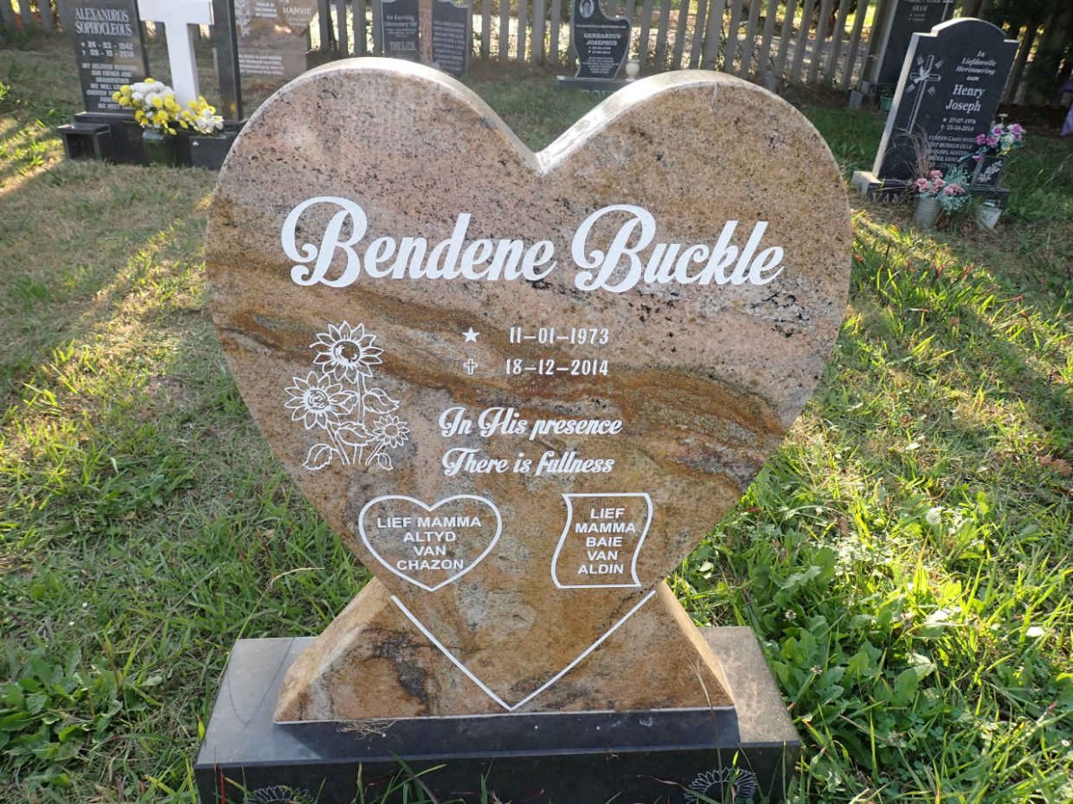 BUCKLE Bendene 1973-2014
