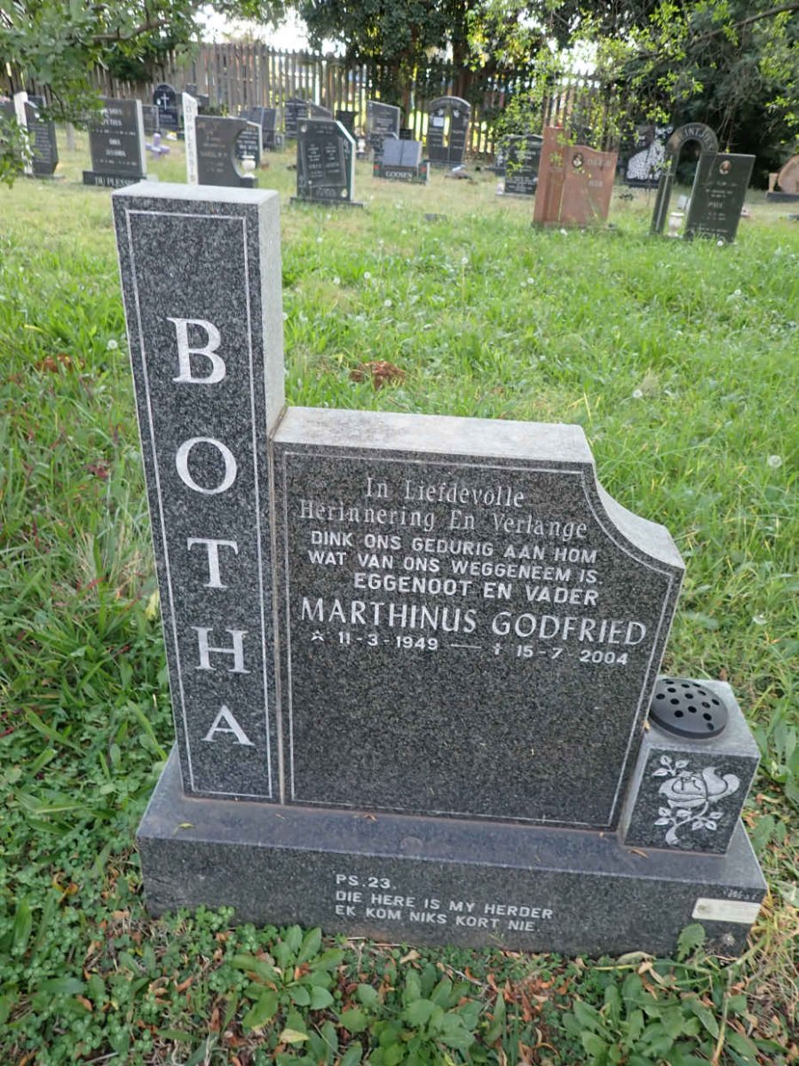 BOTHA Marthinus Godfried 1949-2004