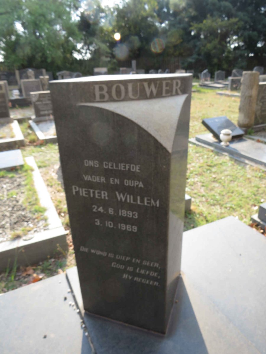 BOUWER Pieter Willem 1893-1969
