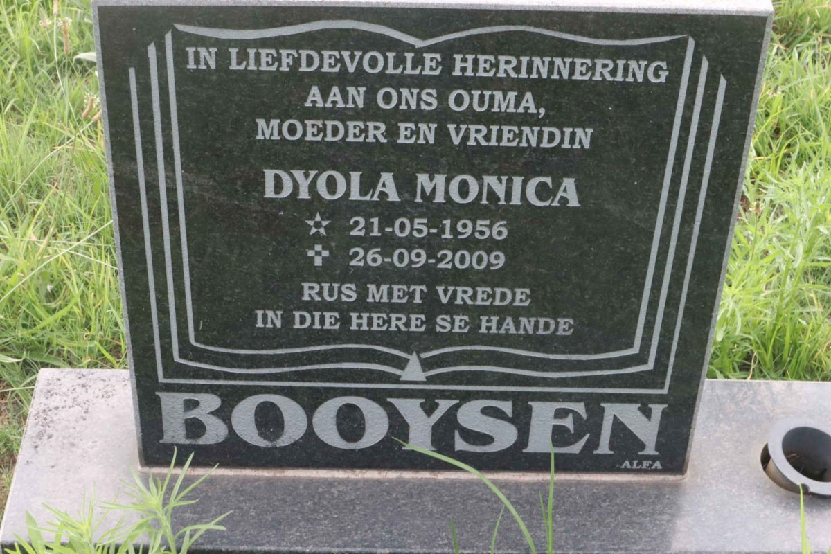 BOOYSEN Dyola Monica 1956-2009