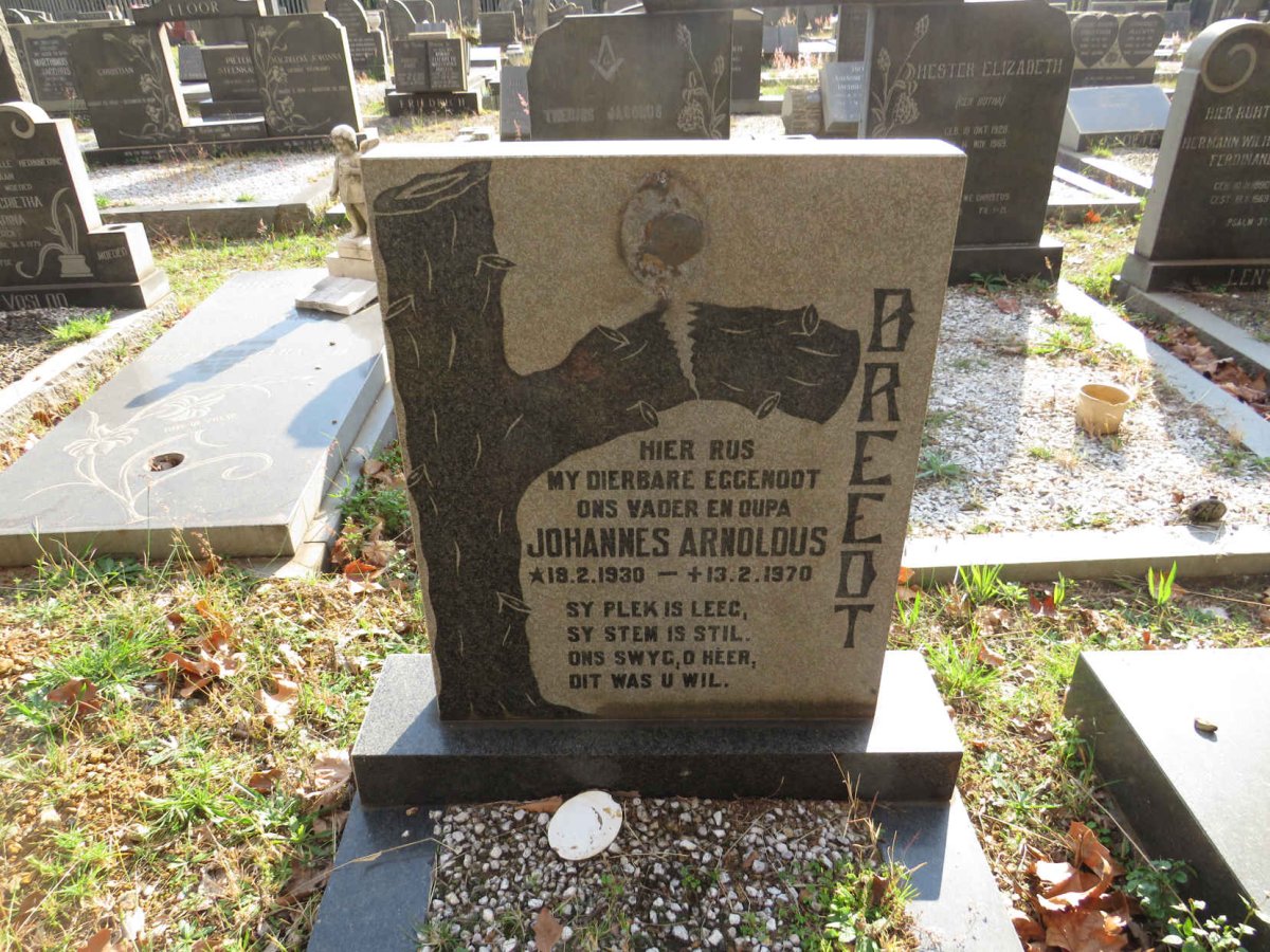 BREEDT Johannes Arnoldus 1930-1970
