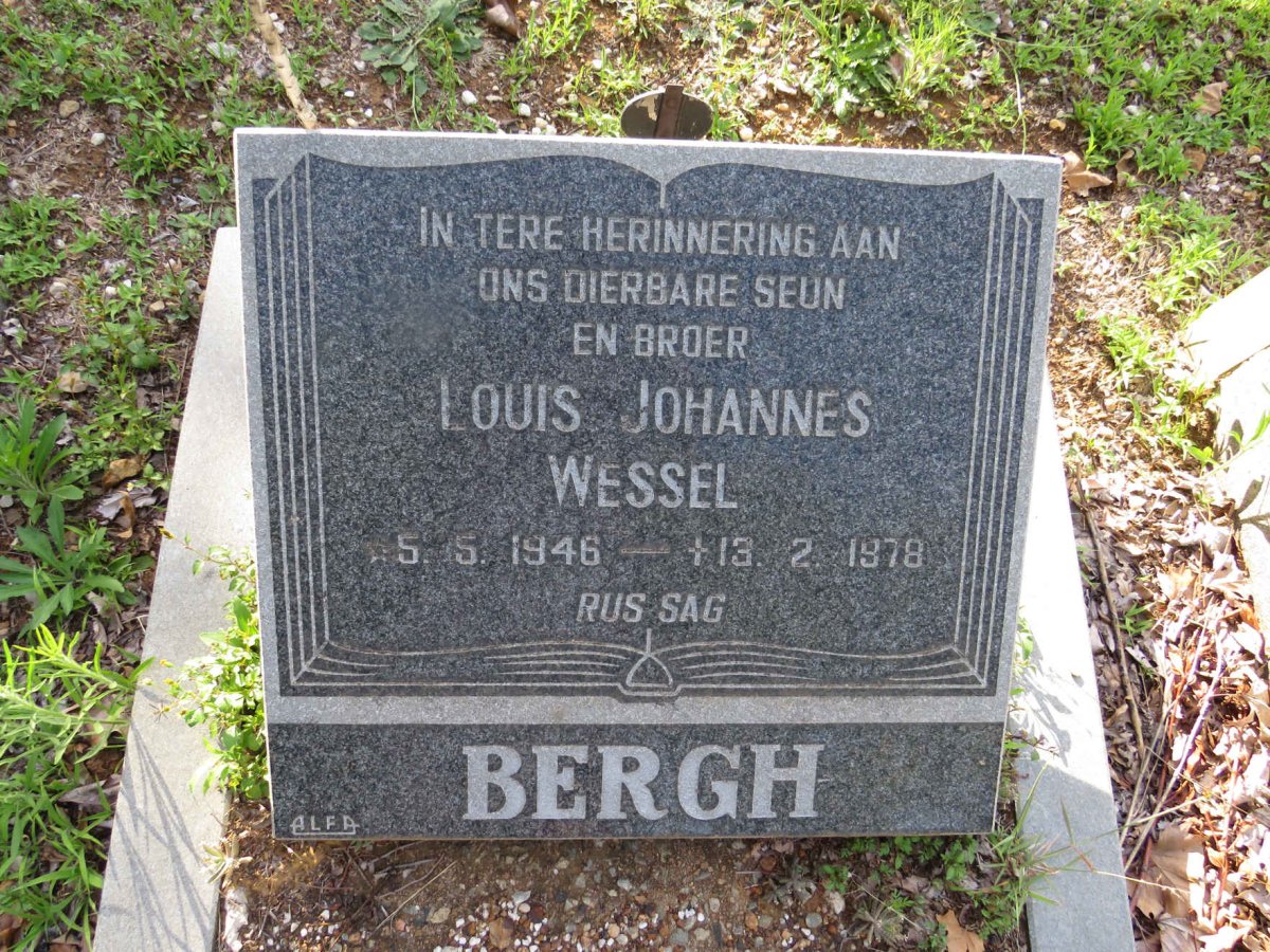 BERGH Louis Johannes Wessel 1946-1978