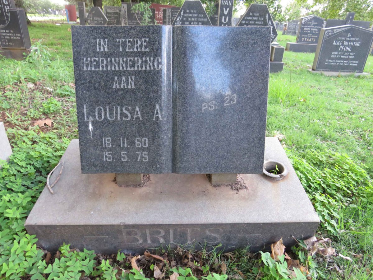 BRITS Louisa A. 1960-1975