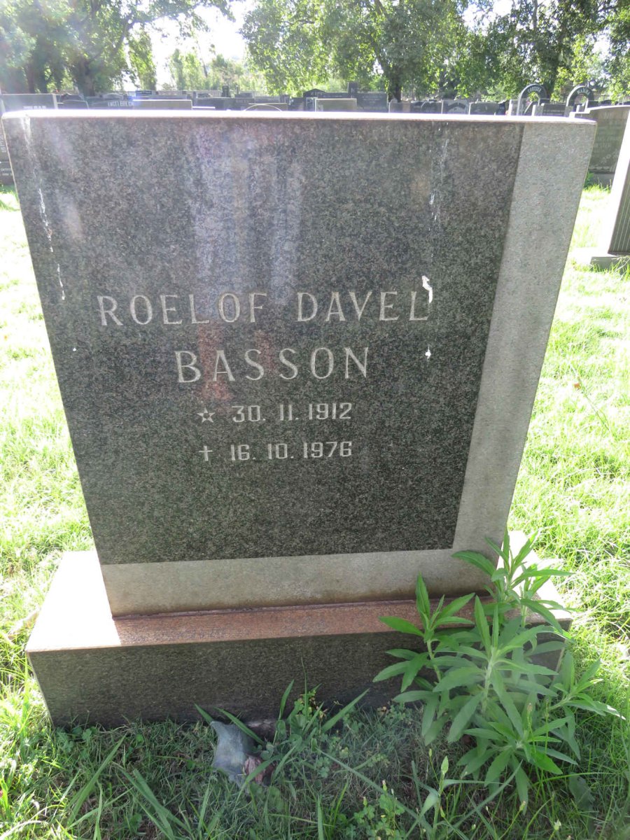 BASSON Roelof Davel 1912-1976