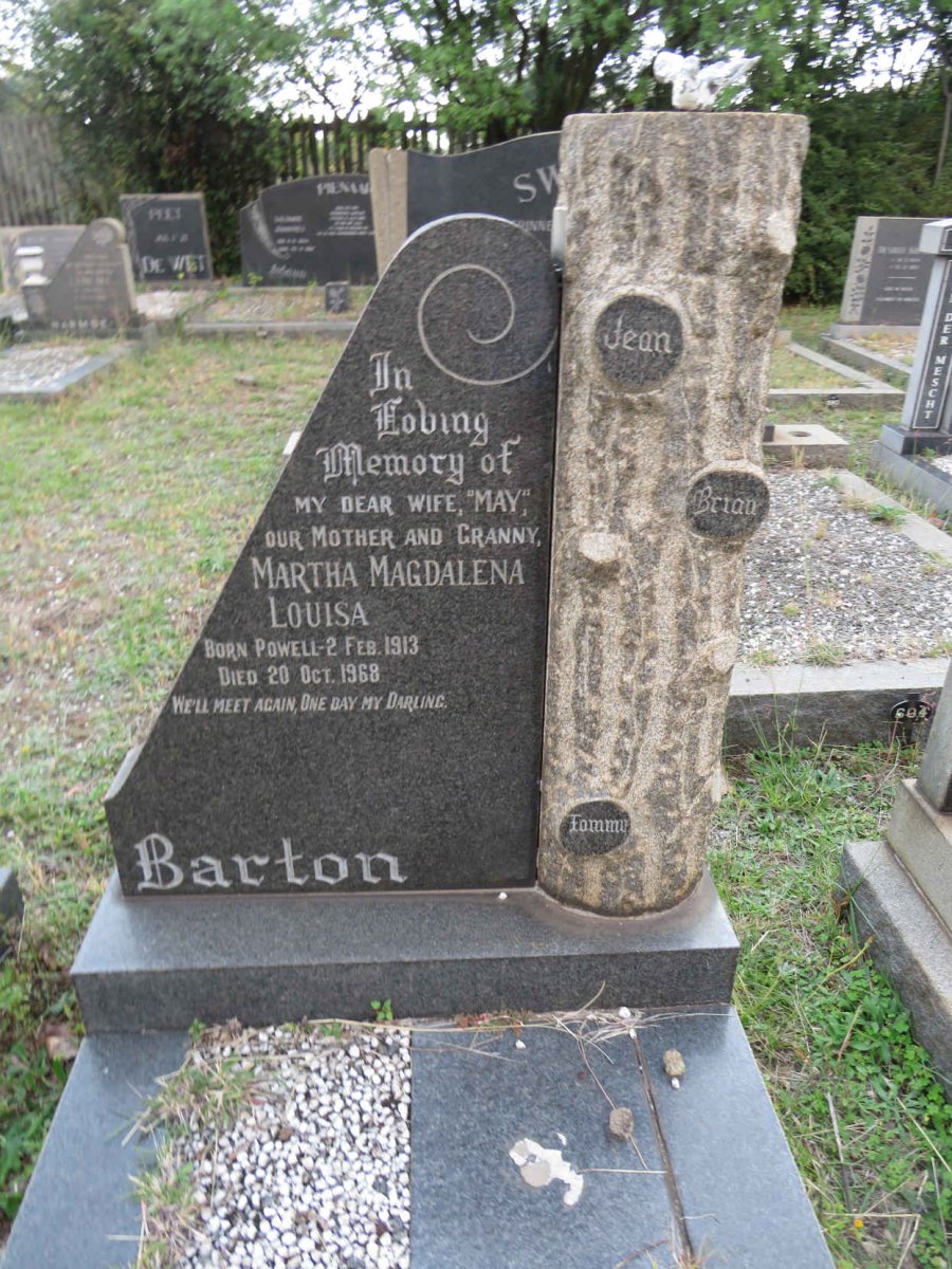 BARTON Martha Magdalena Louisa nee POWELL 1913-1968