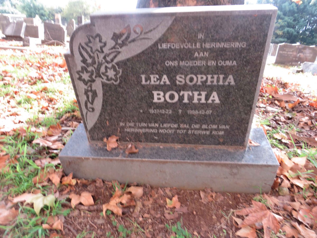 BOTHA Lea Sophia 1937-1998