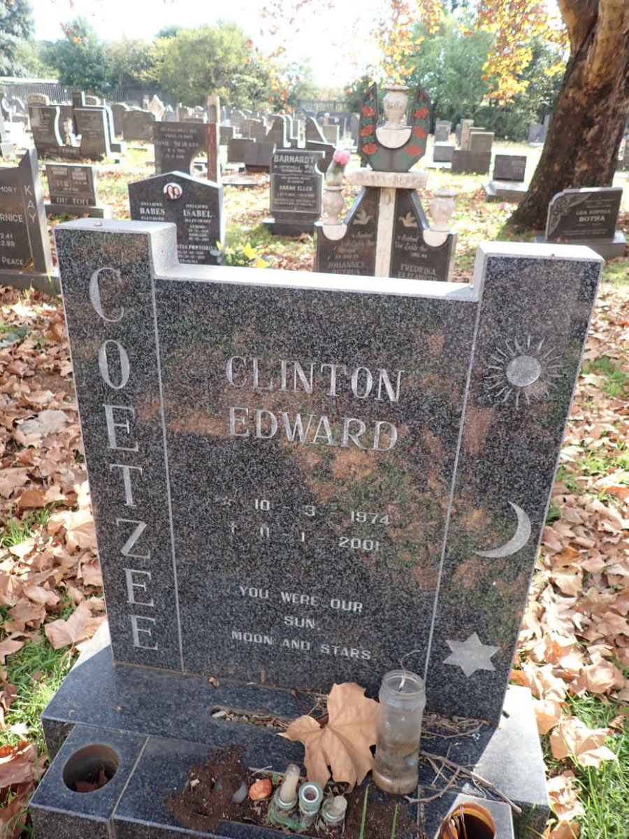 COETZEE Clinton Edward 1974-2001