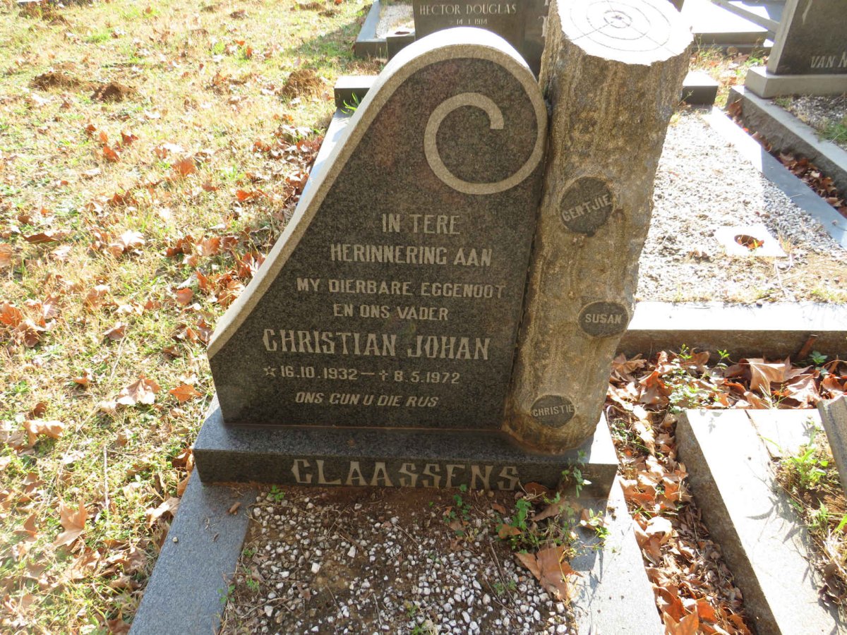 CLAASSENS Christian Johan 1932-1972