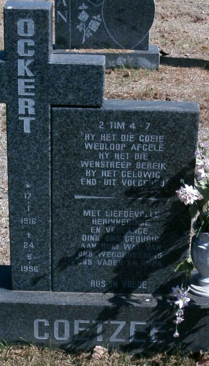 COETZEE Ockert 1916-1996