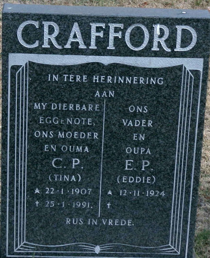 CRAFFORD E.P. 1924- &amp; C.P. 1907-1991