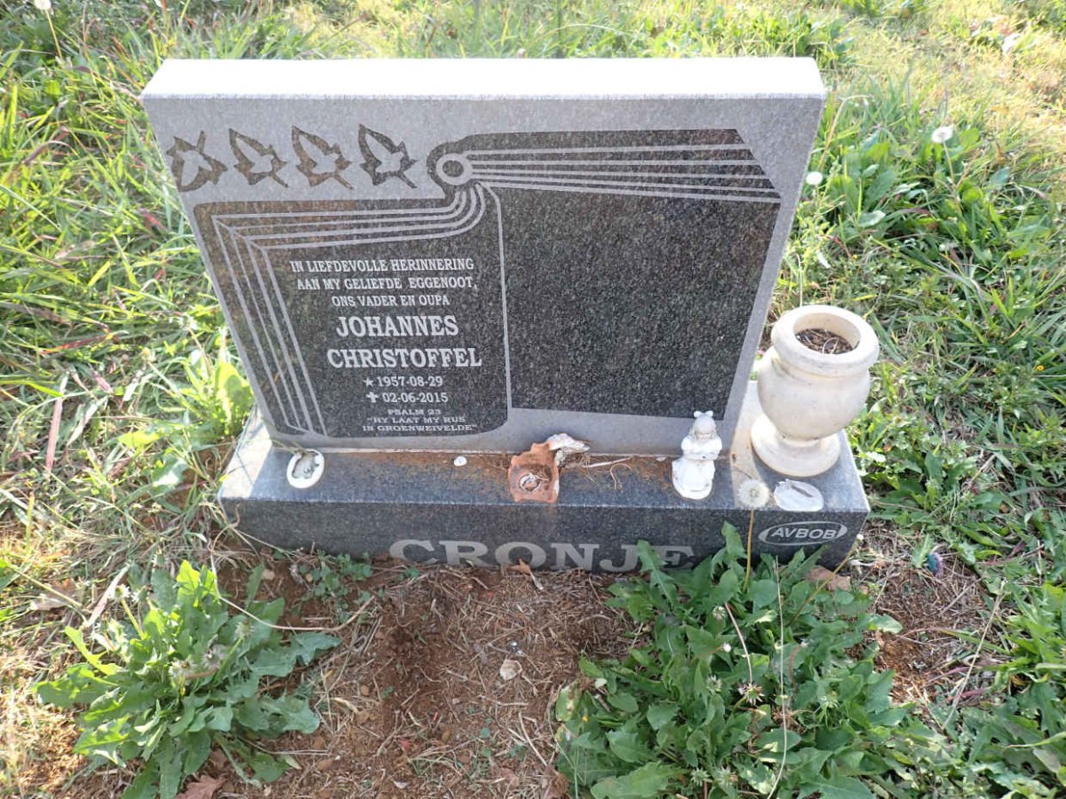 CRONJE Johannes Christoffel 1957-2015