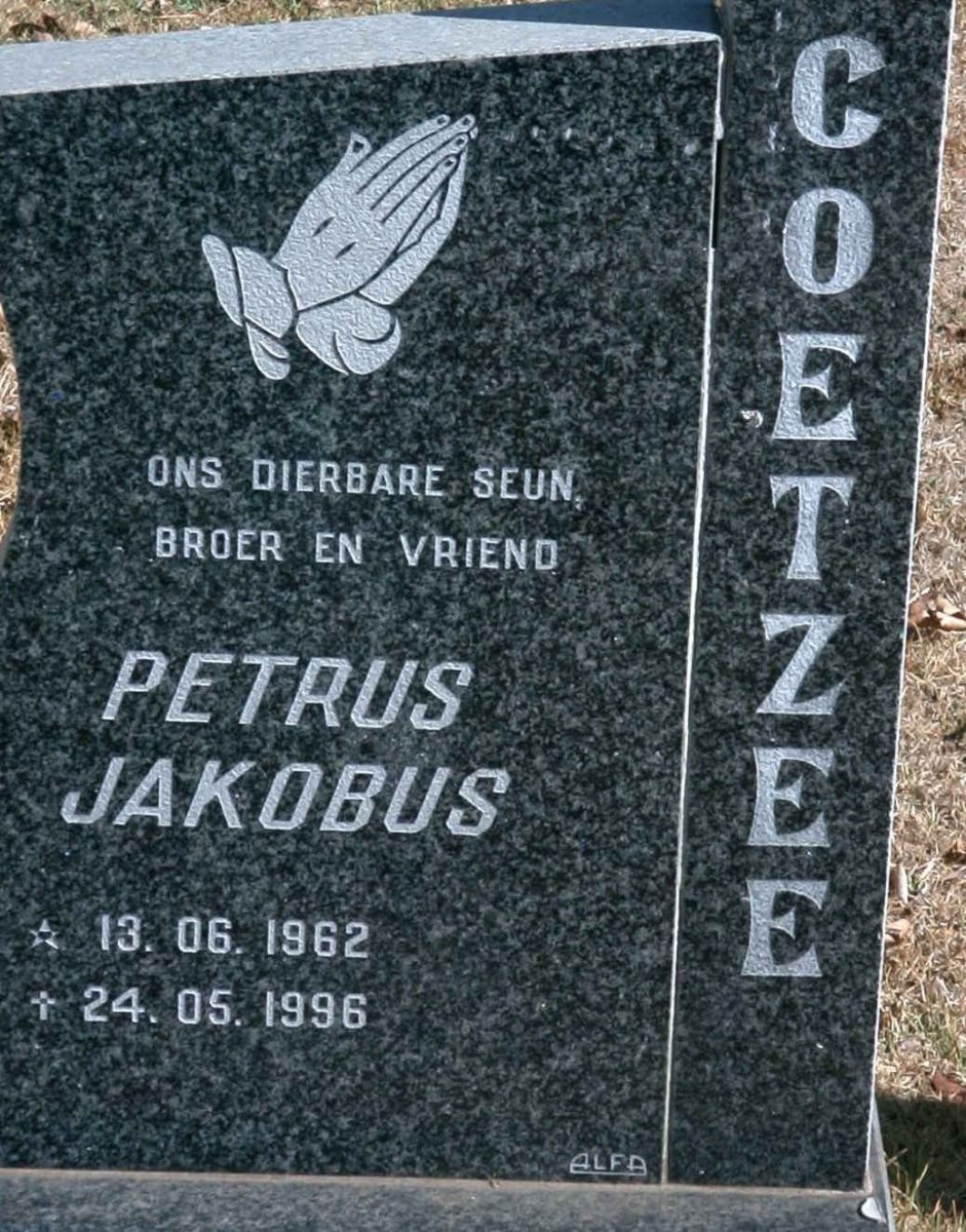 COETZEE Petrus Jakobus 1962-1996