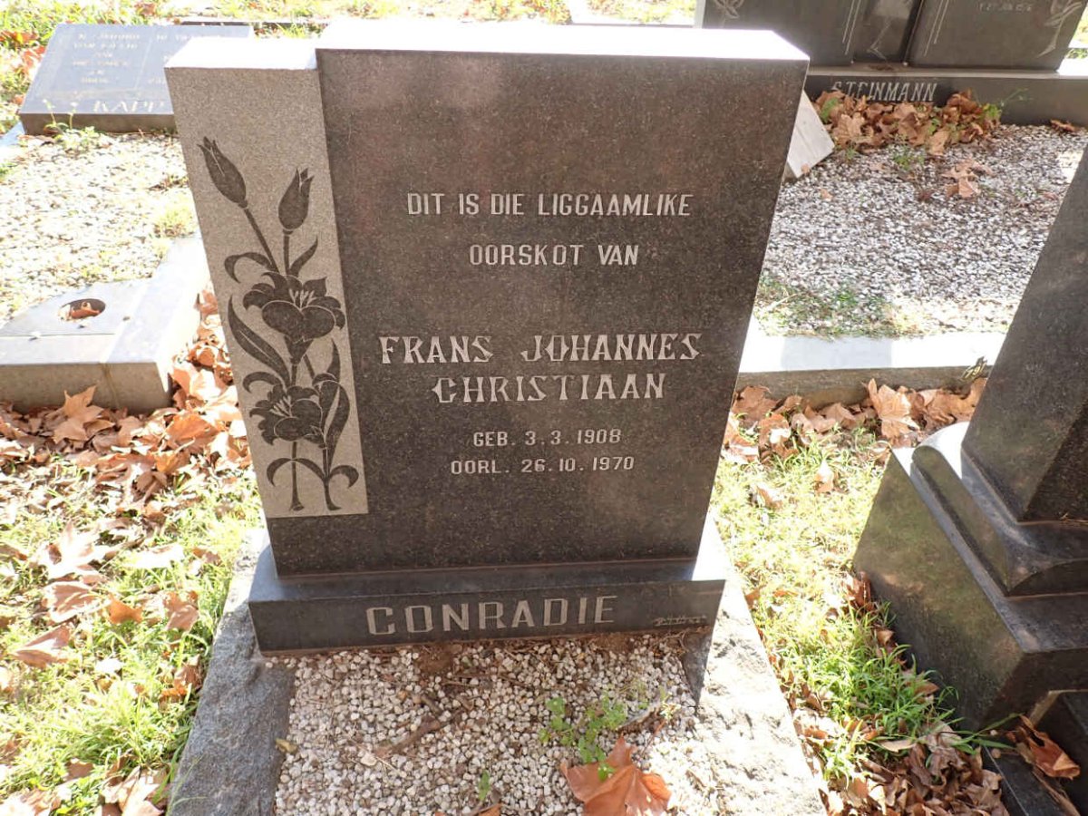 CONRADIE Frans Johannes Christiaan 1908-1970