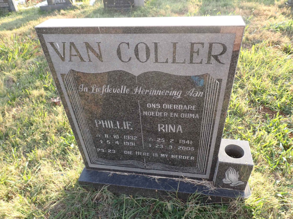 COLLER Phillie, van 1932-1991 &amp; Rina 1941-2005