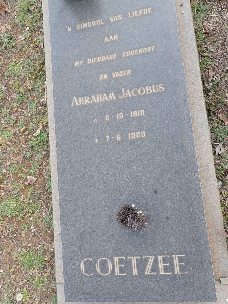 COETZEE Abraham Jacobus 1910-1969
