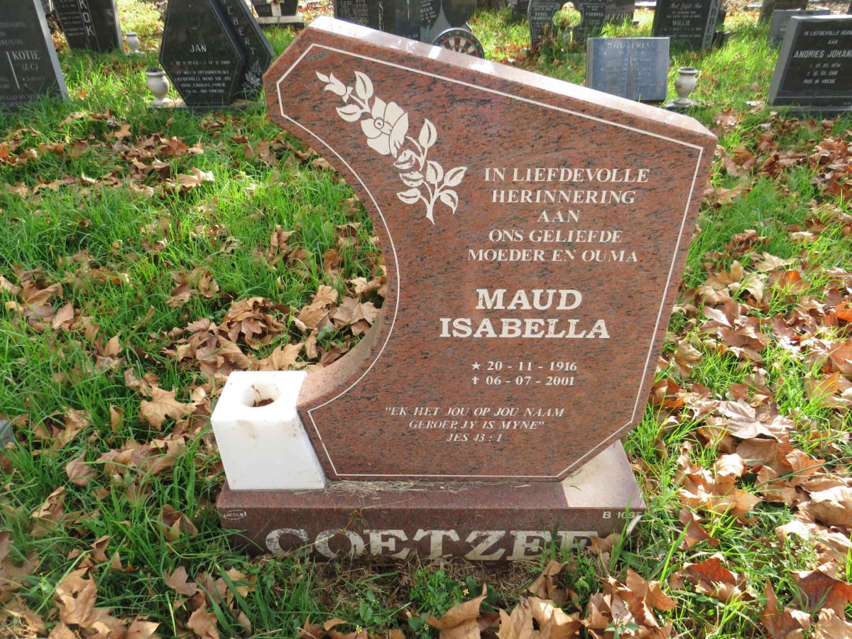 COETZEE Maud Isabella 1916-2001