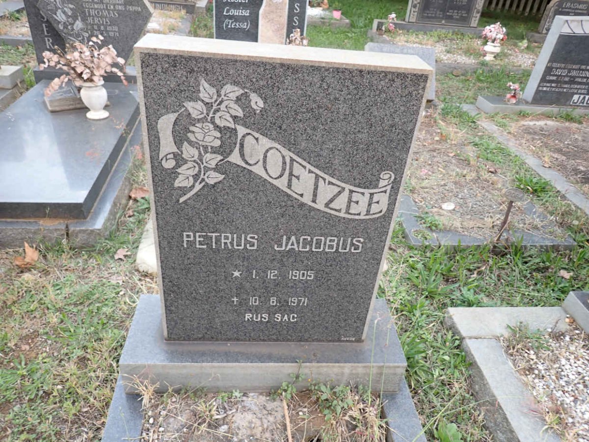COETZEE Petrus Jacobus 1905-1971