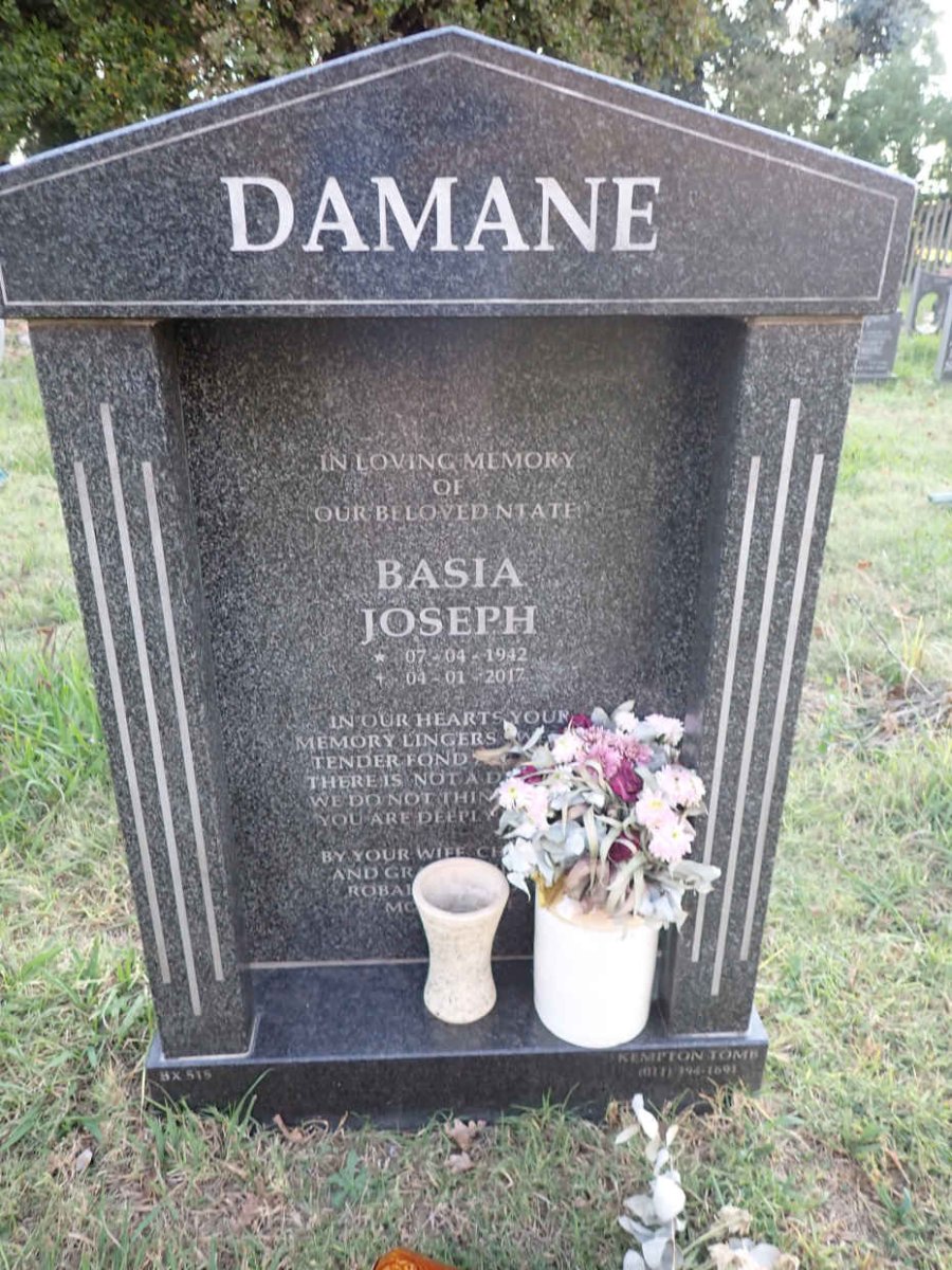 DAMANE Basia Joseph 1942-2017