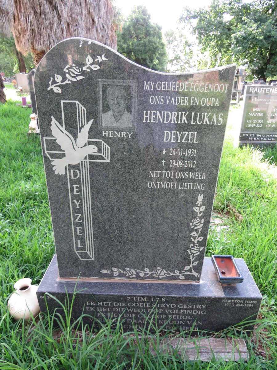 DEYZEL Hendrik Lukas 1931-2012