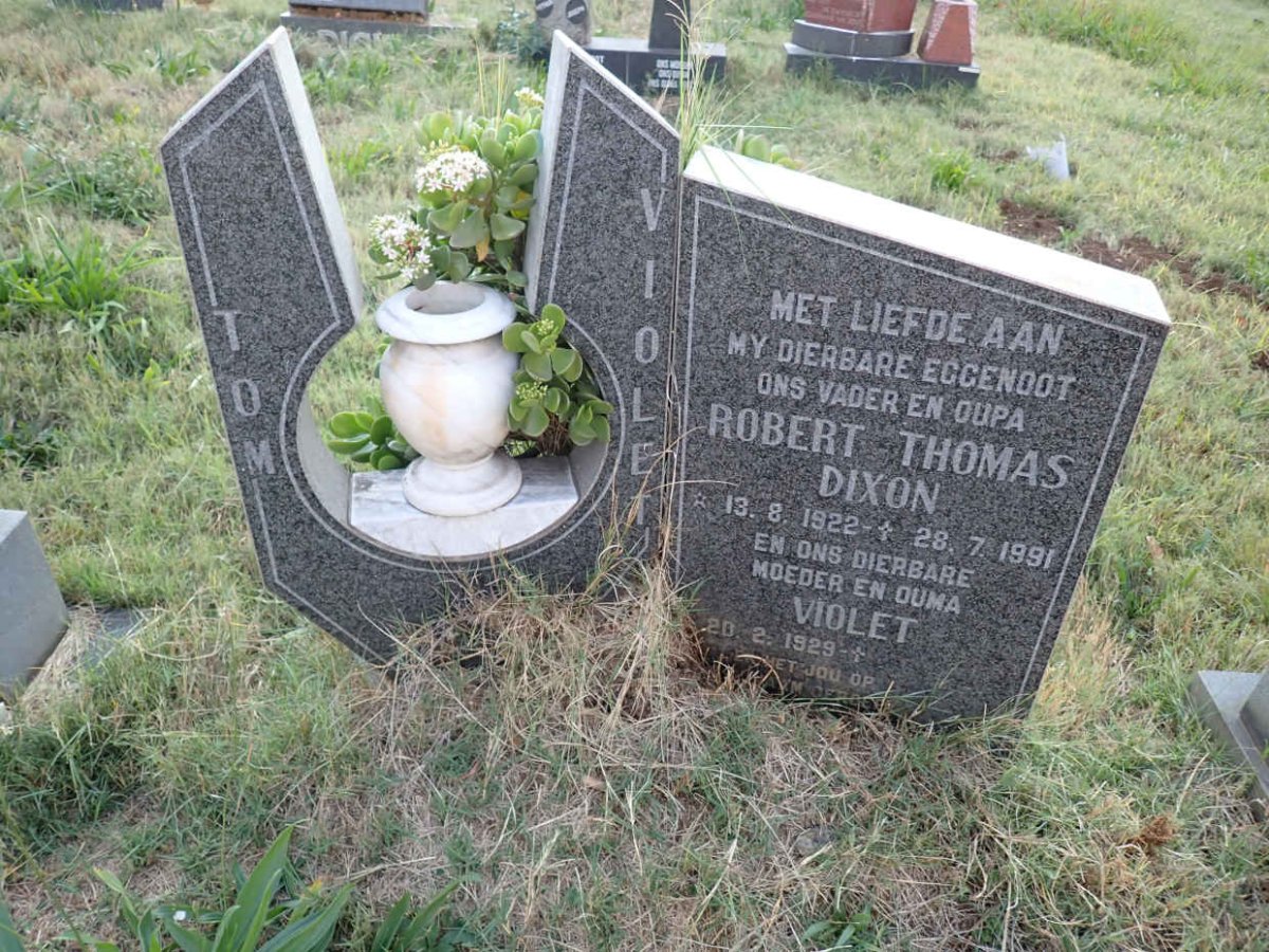 DIXON Robert Thomas 1922-1991 &amp; Violet 1929-