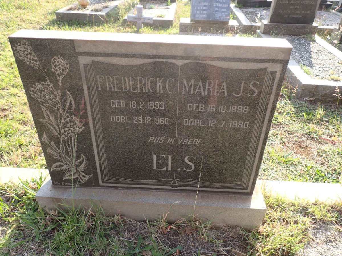 ELS Frederick C. 1893-1968 &amp; Maria J.S. 1898-1980