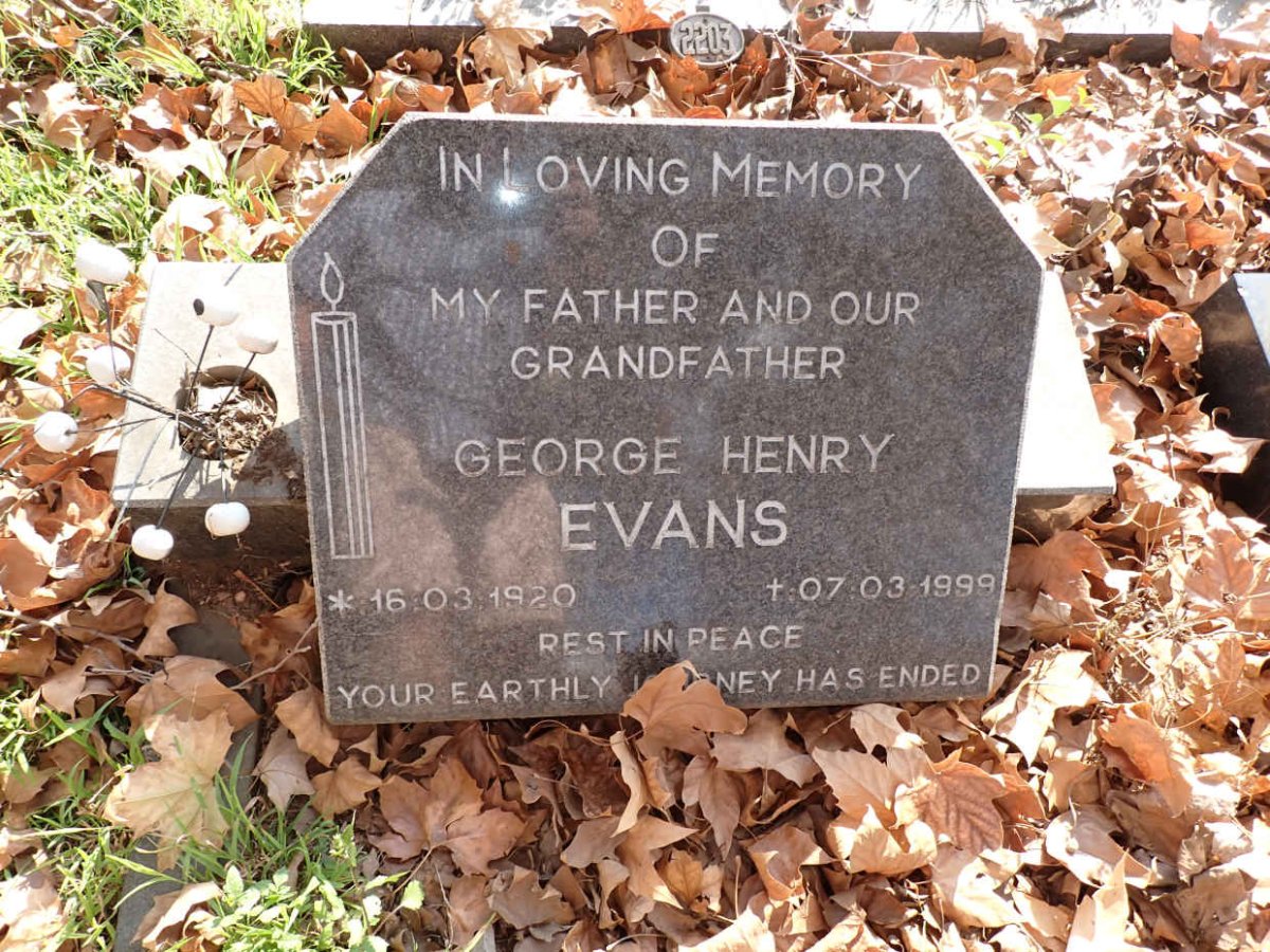 EVANS George Henry 1920-1999