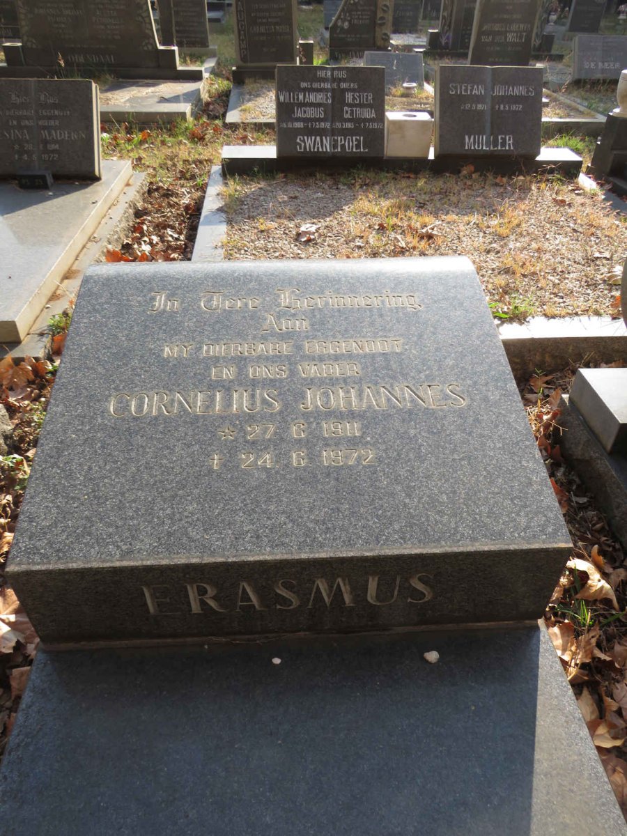 ERASMUS Cornelius Johannes 1911-1972