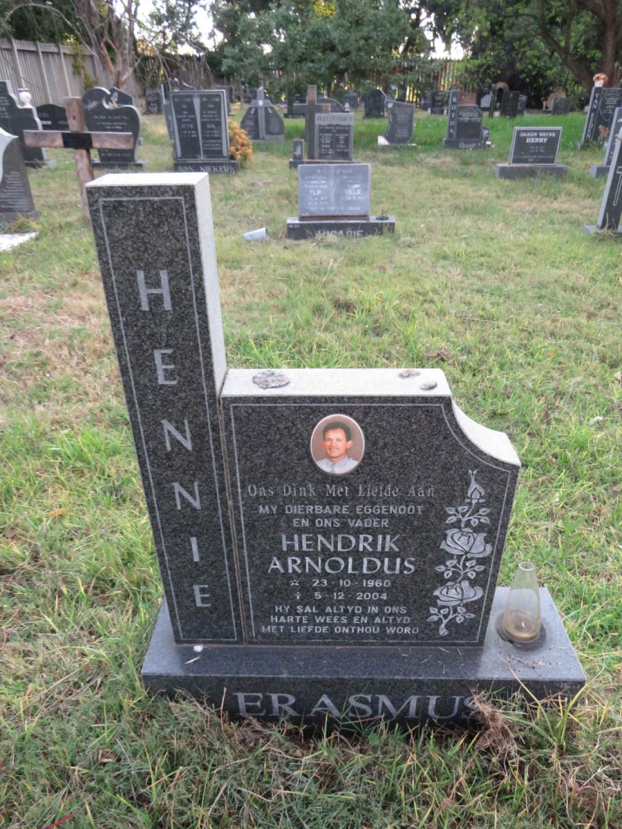 ERASMUS Hendrik Arnoldus 1960-2004