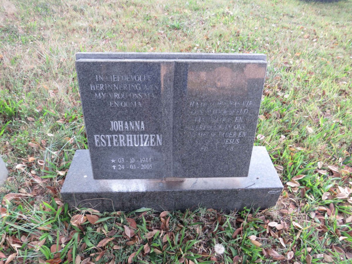 ESTERHUIZEN Johanna 1944-2005