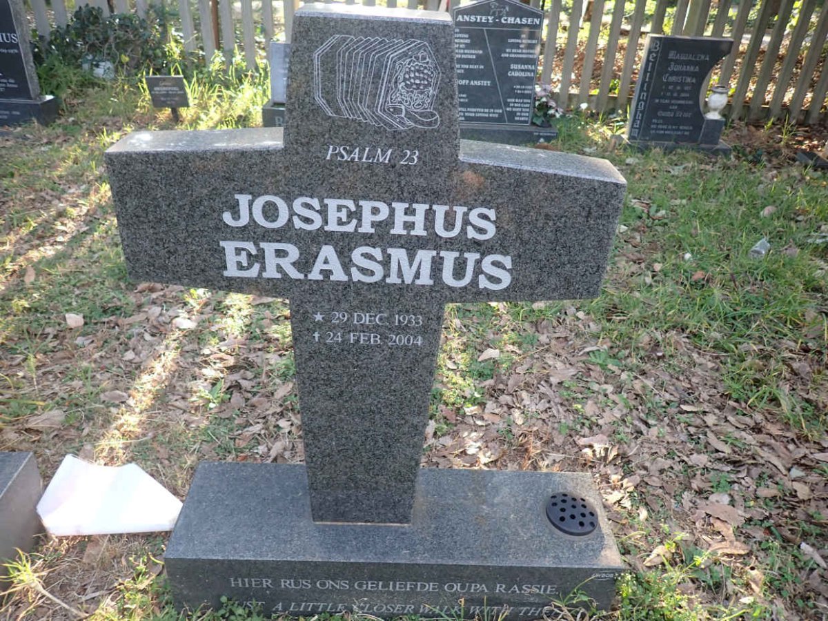 ERASMUS Josephus 1933-2004