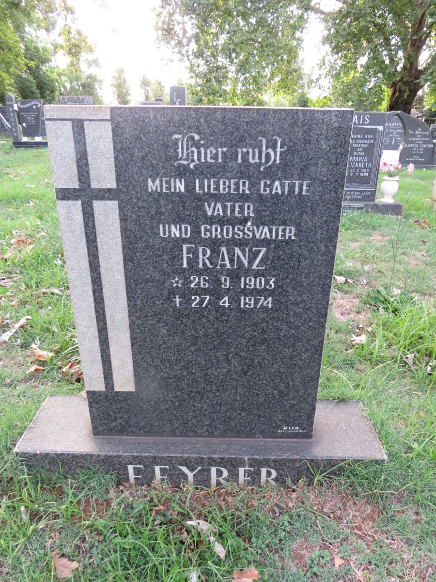 FEYRER Franz 1903-1974