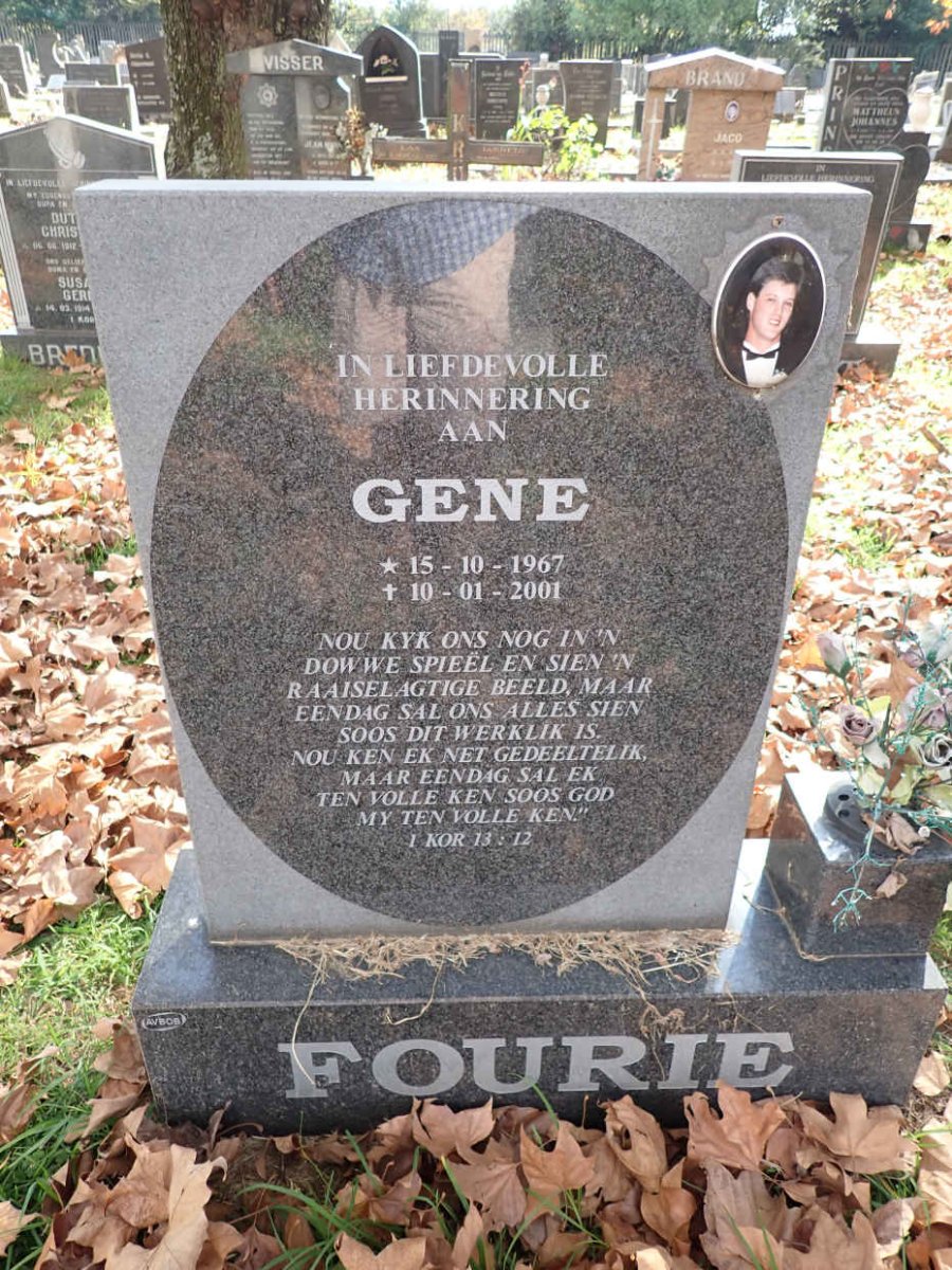 FOURIE Gene 1967-2001