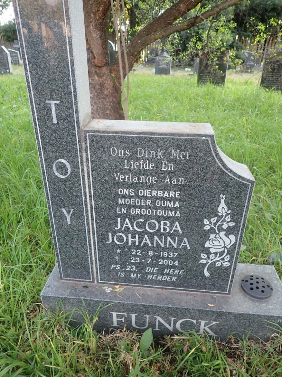 FUNCK Jacoba Johanna 1937-2004