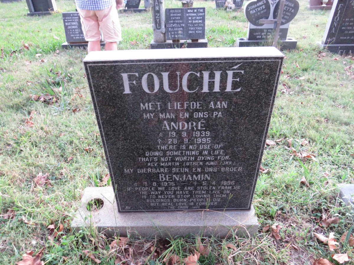 FOUCHE Andre 1939-1995 :: FOUCHE Benjamin 1976-1996