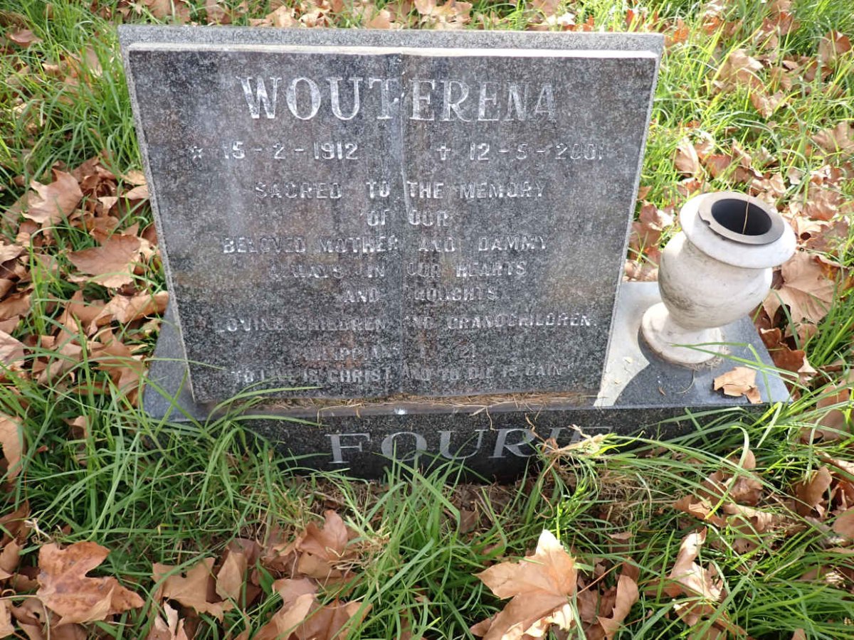 FOURIE Wouterena 1912-2001