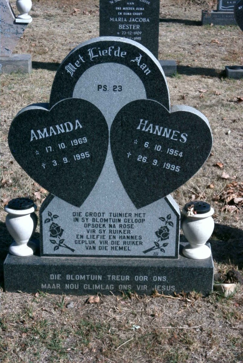 GOUWS Hannes 1954-1995 :: GOUWS Amanda 1969-1995