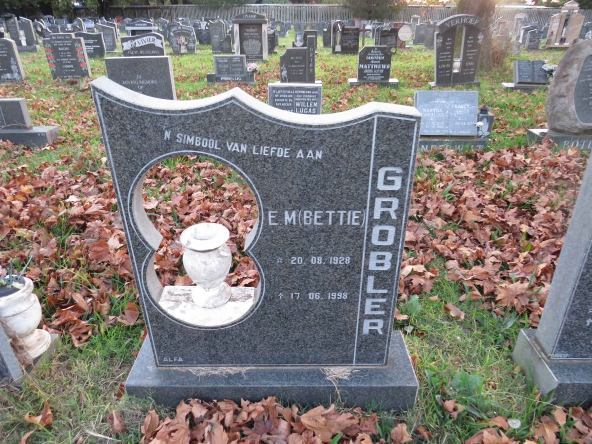 GROBLER E.M. 1928-1998