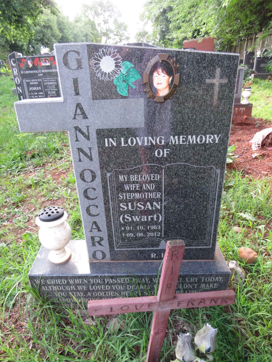 GIANNOCCARO Susan nee SWART 1963-2012
